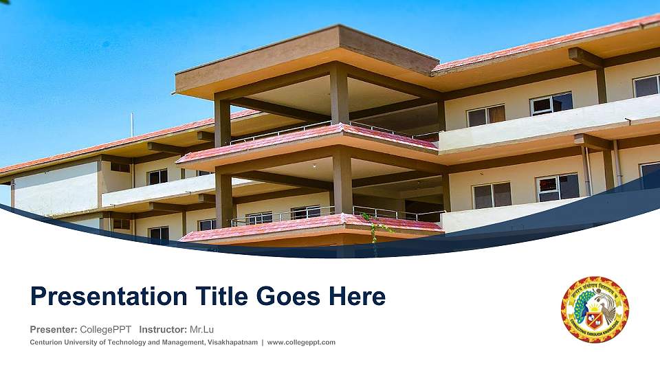 Centurion University of Technology and Management, Visakhapatnam Course/Courseware Creation PPT Template16:9 ratio PPT effect preview image