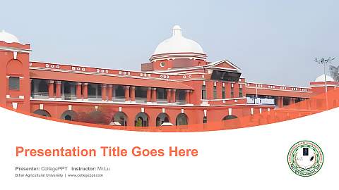 Bihar Agricultural University Course/Courseware Creation PPT Template