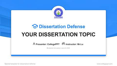 Bhattadev University Graduation Thesis Defense PPT Template