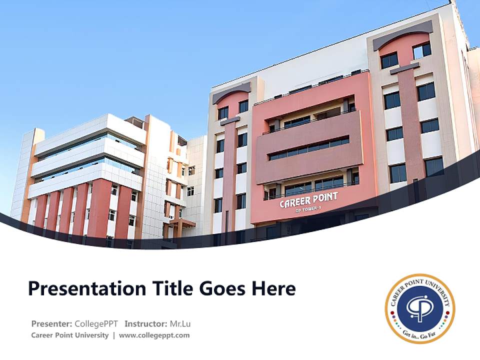 Career Point University Course/Courseware Creation PPT Template4:3 ratio PPT effect preview image5