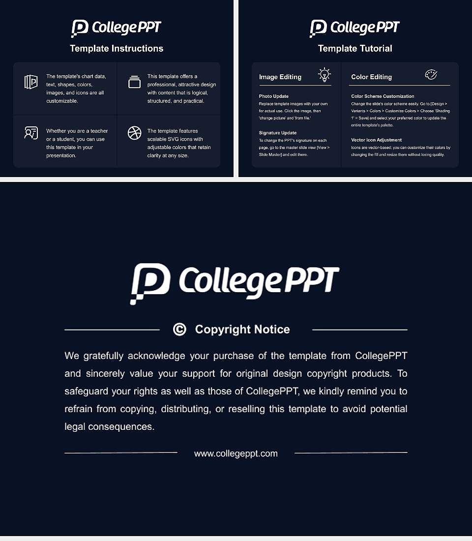 Career Point University Course/Courseware Creation PPT Template4:3 ratio PPT effect preview image5