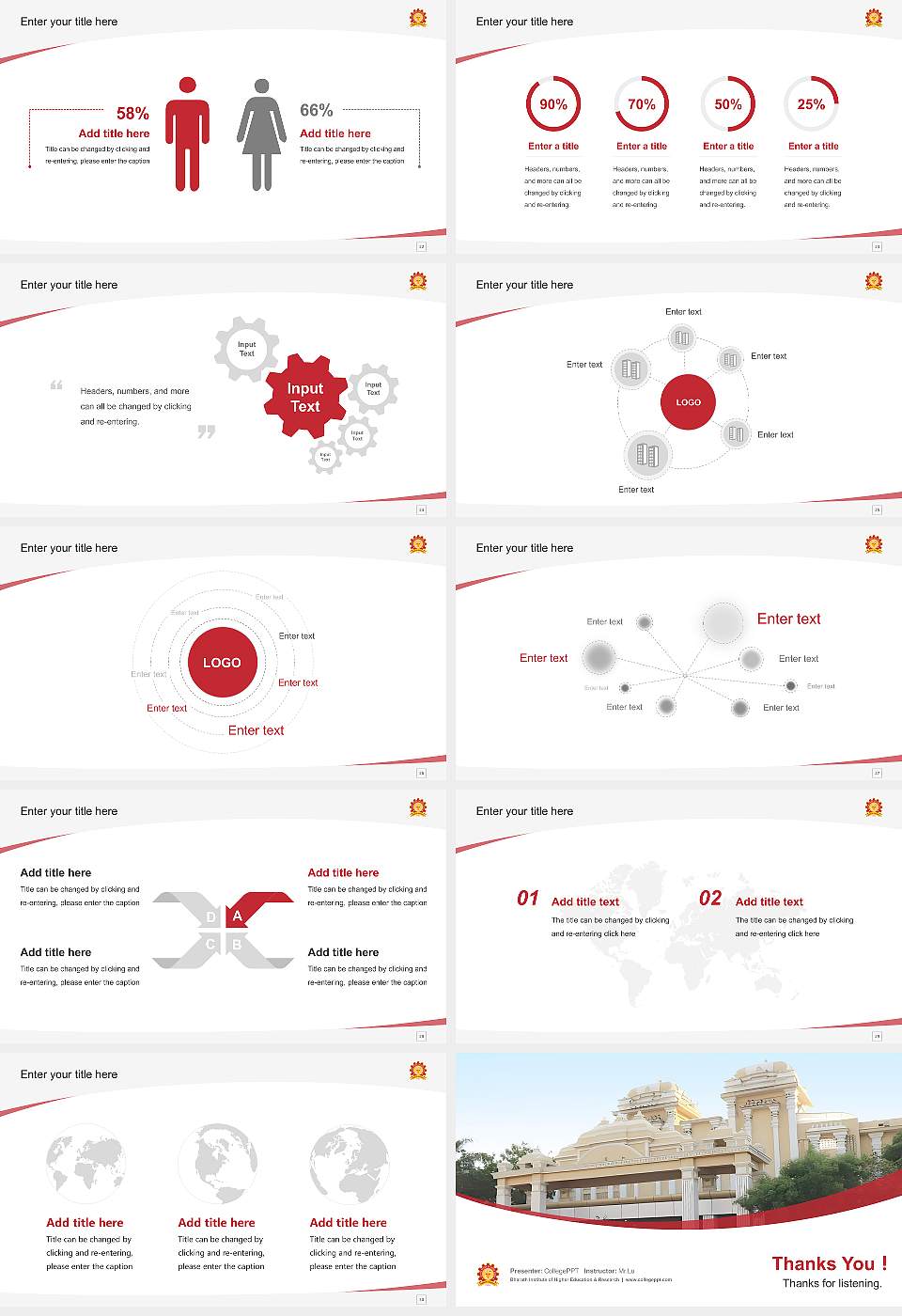 Bharath Institute of Higher Education & Research Course/Courseware Creation PPT Template16:9 ratio PPT effect preview image4