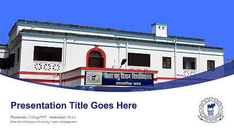 Bihar Animal Sciences University Course/Courseware Creation PPT Template