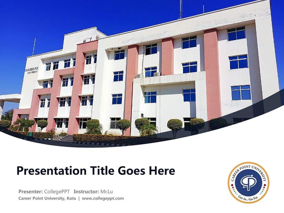 Career Point University, Kota Course/Courseware Creation PPT Template4:3 ratio PPT effect preview image5