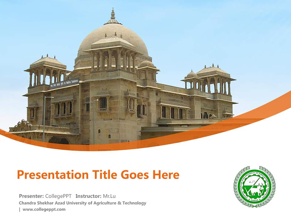 Chandra Shekhar Azad University of Agriculture & Technology Course/Courseware Creation PPT Template4:3 ratio PPT effect preview image5