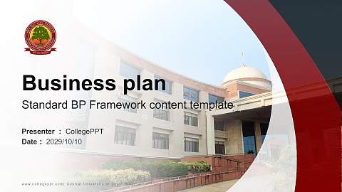 Central University of South Bihar Competition/Entrepreneurship Contest PPT Template