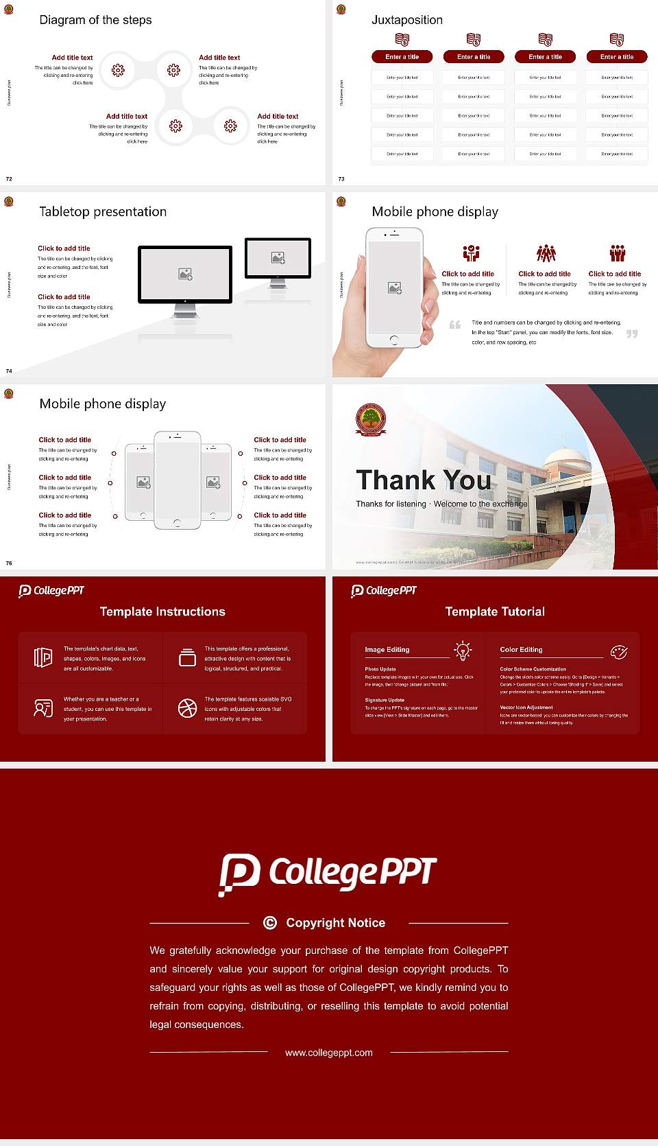 Central University of South Bihar Competition/Entrepreneurship Contest PPT Template16:9 ratio PPT effect preview image9