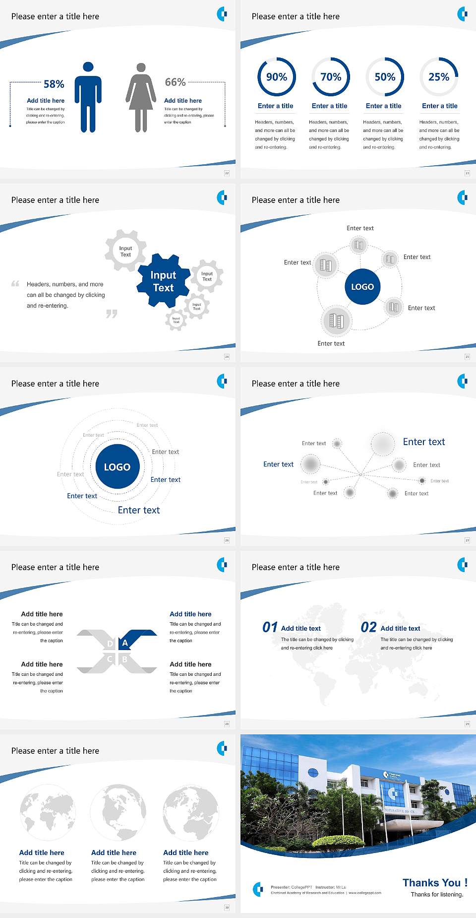 Chettinad Academy of Research and Education Course/Courseware Creation PPT Template4:3 ratio PPT effect preview image4