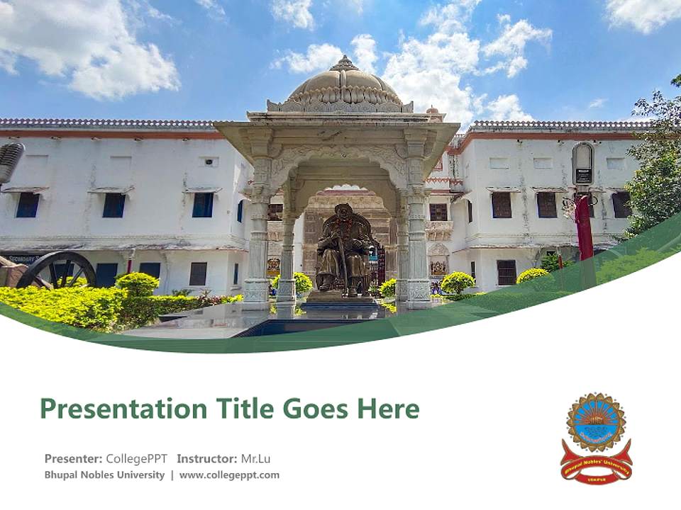 Bhupal Nobles University Course/Courseware Creation PPT Template4:3 ratio PPT effect preview image5