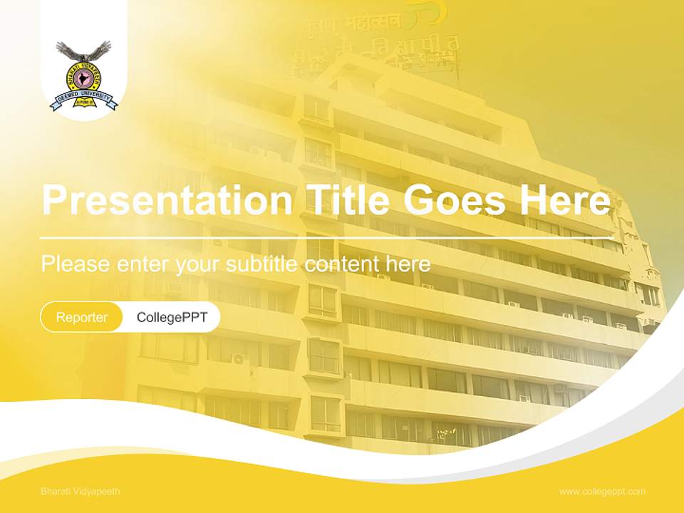 Bharati Vidyapeeth Lecture Sharing and Networking Event PPT Template4:3 ratio PPT effect preview image4