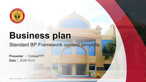 Chanakya National Law University Competition/Entrepreneurship Contest PPT Template