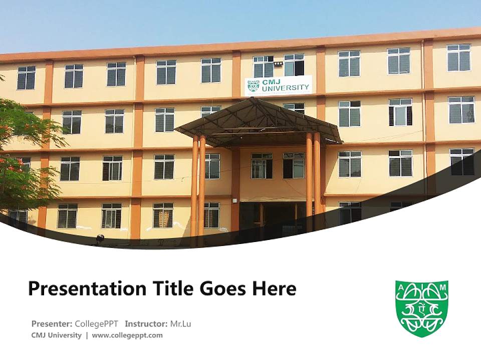 CMJ University Course/Courseware Creation PPT Template4:3 ratio PPT effect preview image5