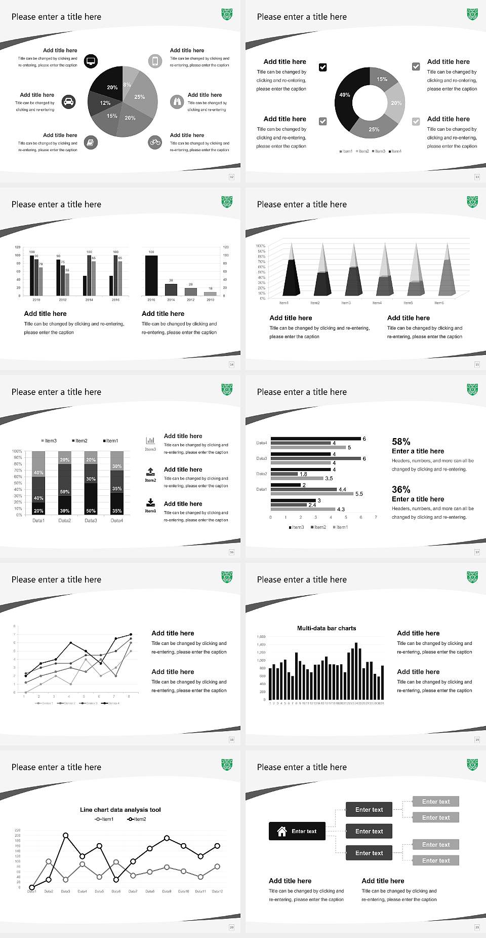CMJ University Course/Courseware Creation PPT Template4:3 ratio PPT effect preview image3