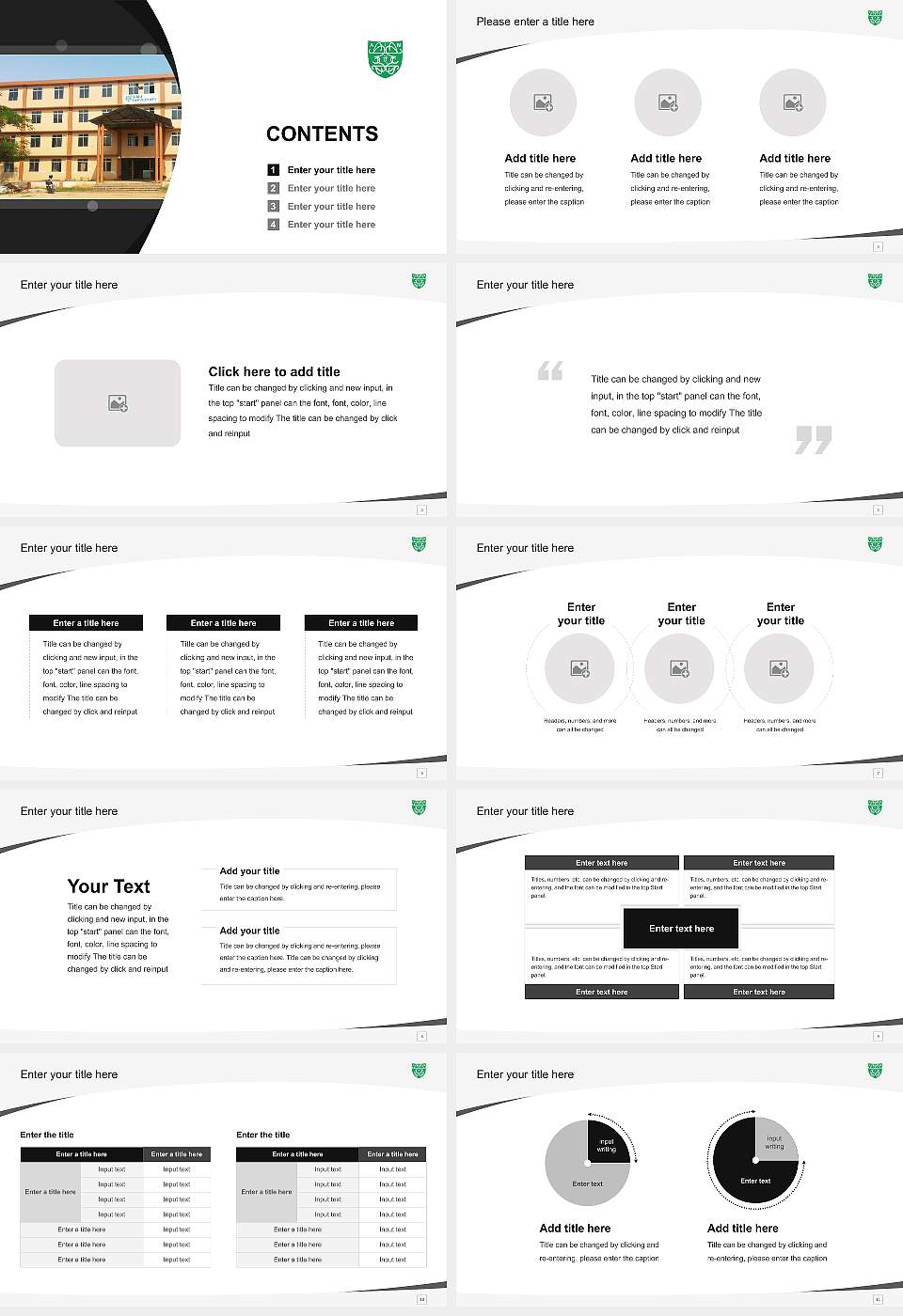CMJ University Course/Courseware Creation PPT Template16:9 ratio PPT effect preview image2