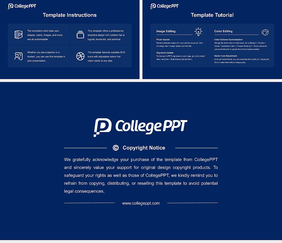 C.T. University Academic Presentation/Research Findings Report PPT Template16:9 ratio PPT effect preview image5