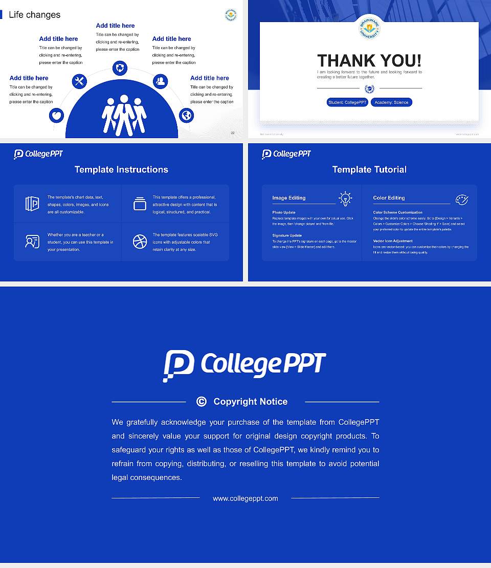 Brainware University National Scholarship Defense PPT Template16:9 ratio PPT effect preview image4