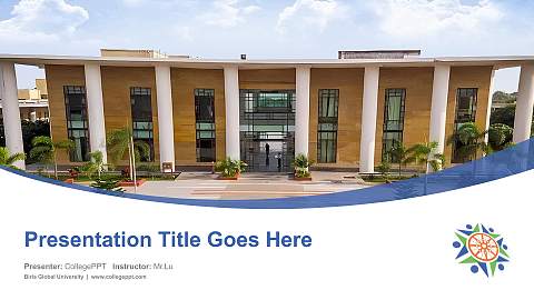 Birla Global University Course/Courseware Creation PPT Template