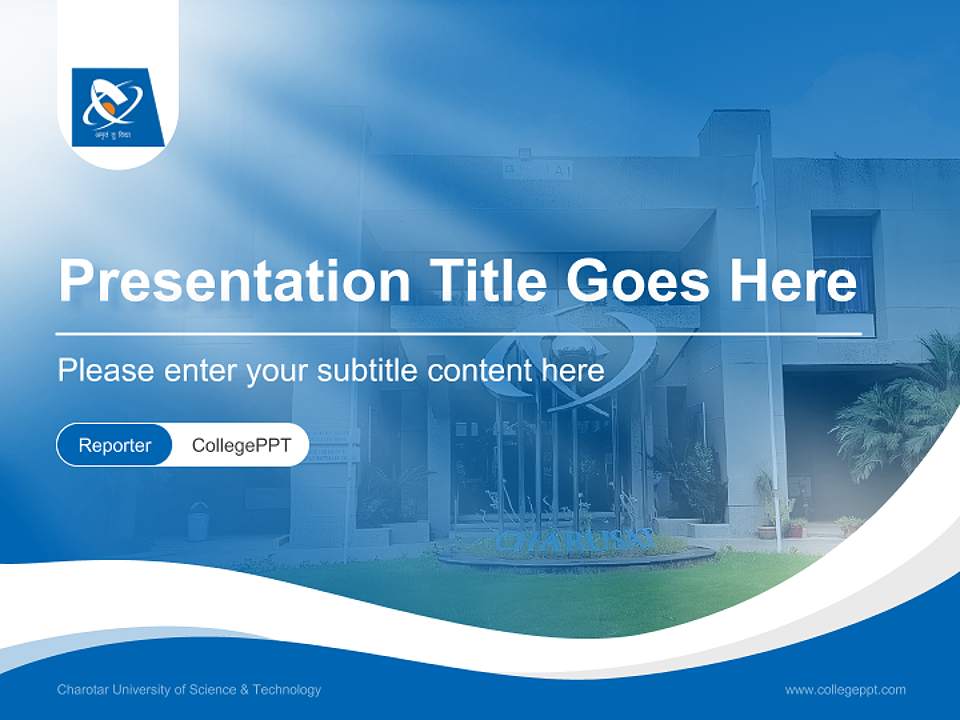 Charotar University of Science & Technology Lecture Sharing and Networking Event PPT Template4:3 ratio PPT effect preview image4