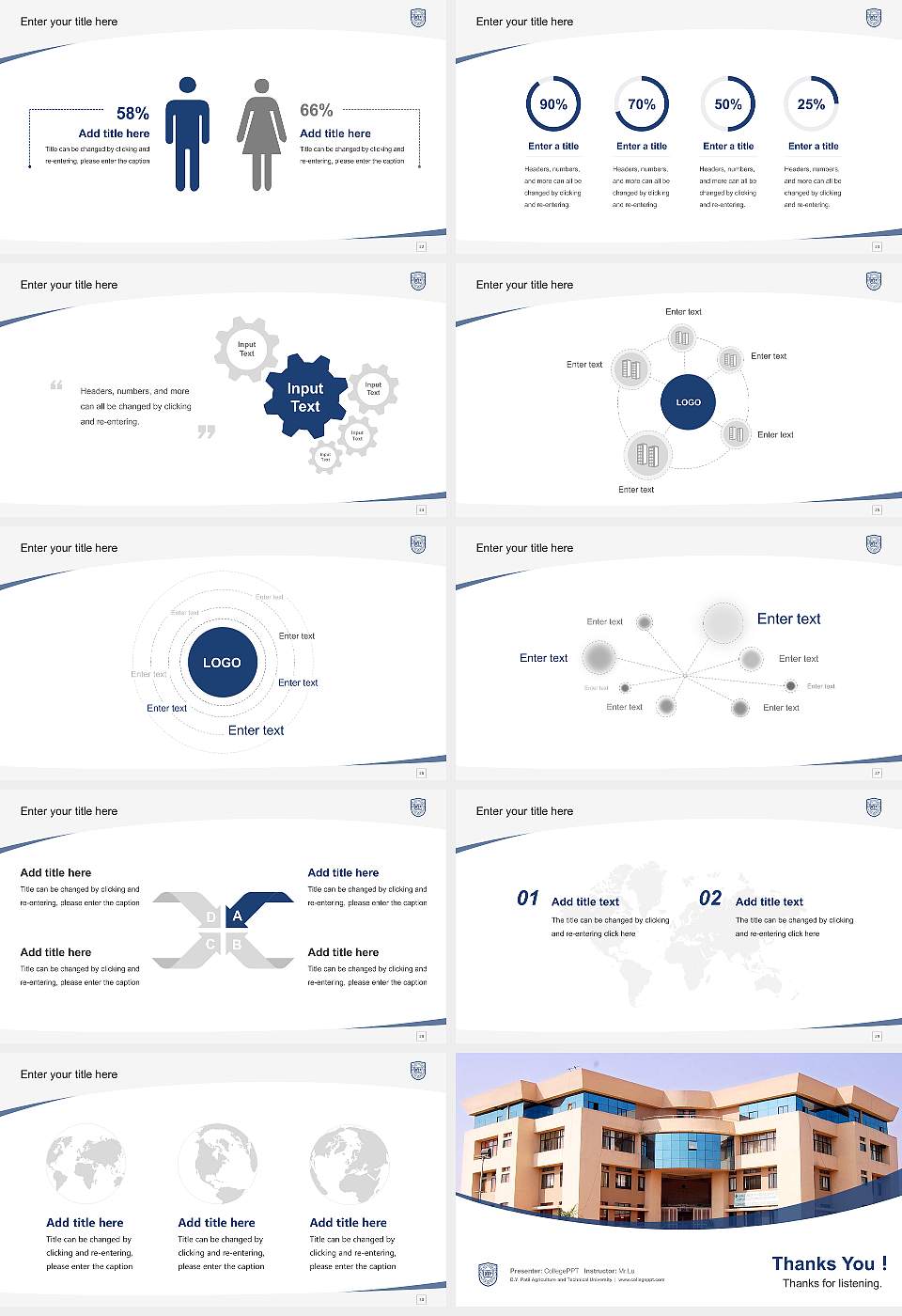 D.Y. Patil Agriculture and Technical University Course/Courseware Creation PPT Template16:9 ratio PPT effect preview image4