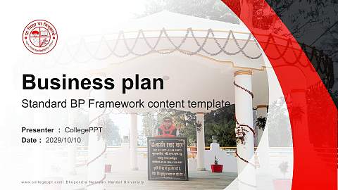 Bhupendra Narayan Mandal University Competition/Entrepreneurship Contest PPT Template