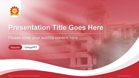 Bharath Institute of Higher Education & Research Lecture Sharing and Networking Event PPT Template