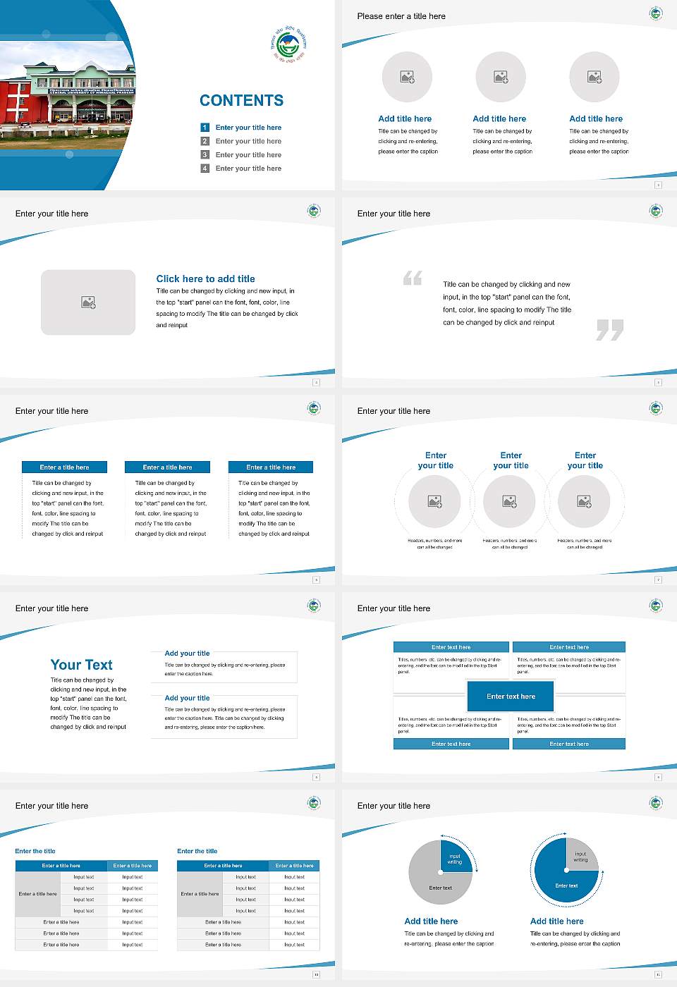 Central University of Himachal Pradesh Course/Courseware Creation PPT Template16:9 ratio PPT effect preview image2