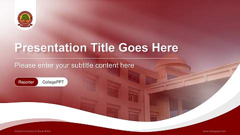 Central University of South Bihar Lecture Sharing and Networking Event PPT Template