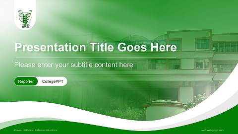 Central Institute of Fisheries Education Lecture Sharing and Networking Event PPT Template