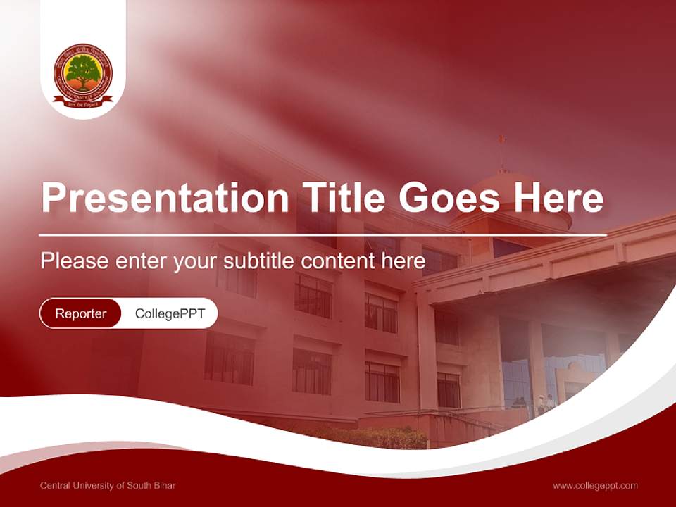 Central University of South Bihar Lecture Sharing and Networking Event PPT Template4:3 ratio PPT effect preview image4