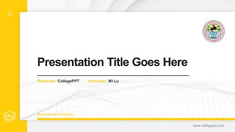 Bundelkhand University Thesis Proposal/Graduation Defense PPT Template