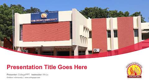 Children ‘s University Course/Courseware Creation PPT Template
