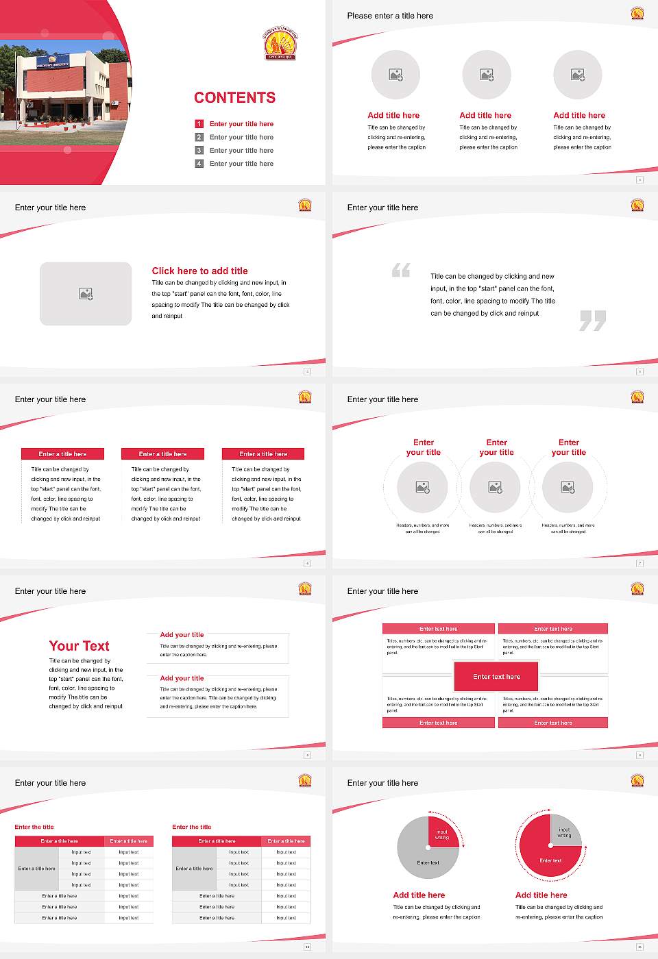Children ‘s University Course/Courseware Creation PPT Template16:9 ratio PPT effect preview image2