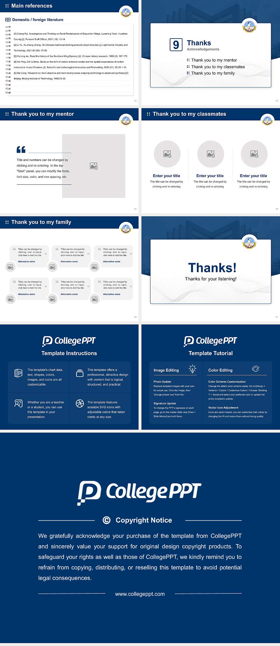 Bharathidasan University Graduation Thesis Defense PPT Template4:3 ratio PPT effect preview image7