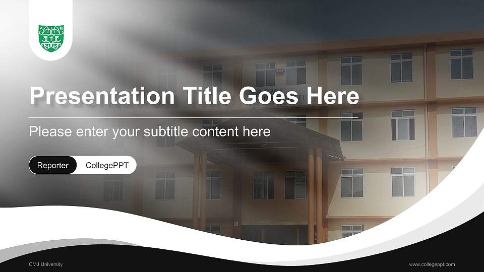 CMJ University Lecture Sharing and Networking Event PPT Template16:9 ratio PPT effect preview image