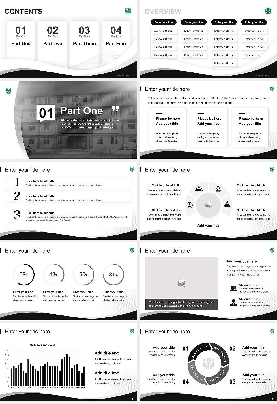 CMJ University Lecture Sharing and Networking Event PPT Template16:9 ratio PPT effect preview image2