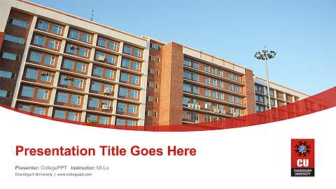 Chandigarh University Course/Courseware Creation PPT Template