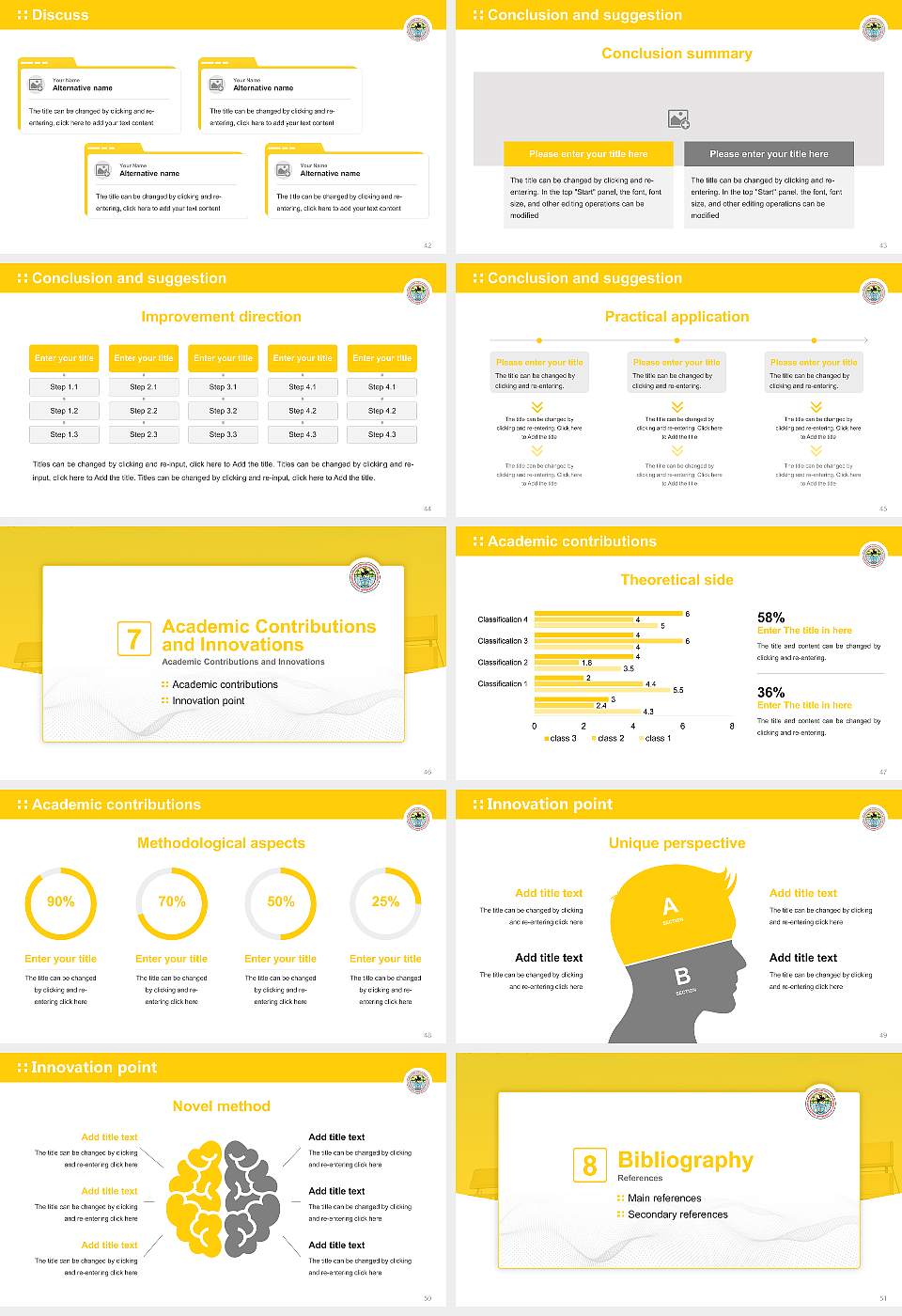 Bundelkhand University Graduation Thesis Defense PPT Template16:9 ratio PPT effect preview image6