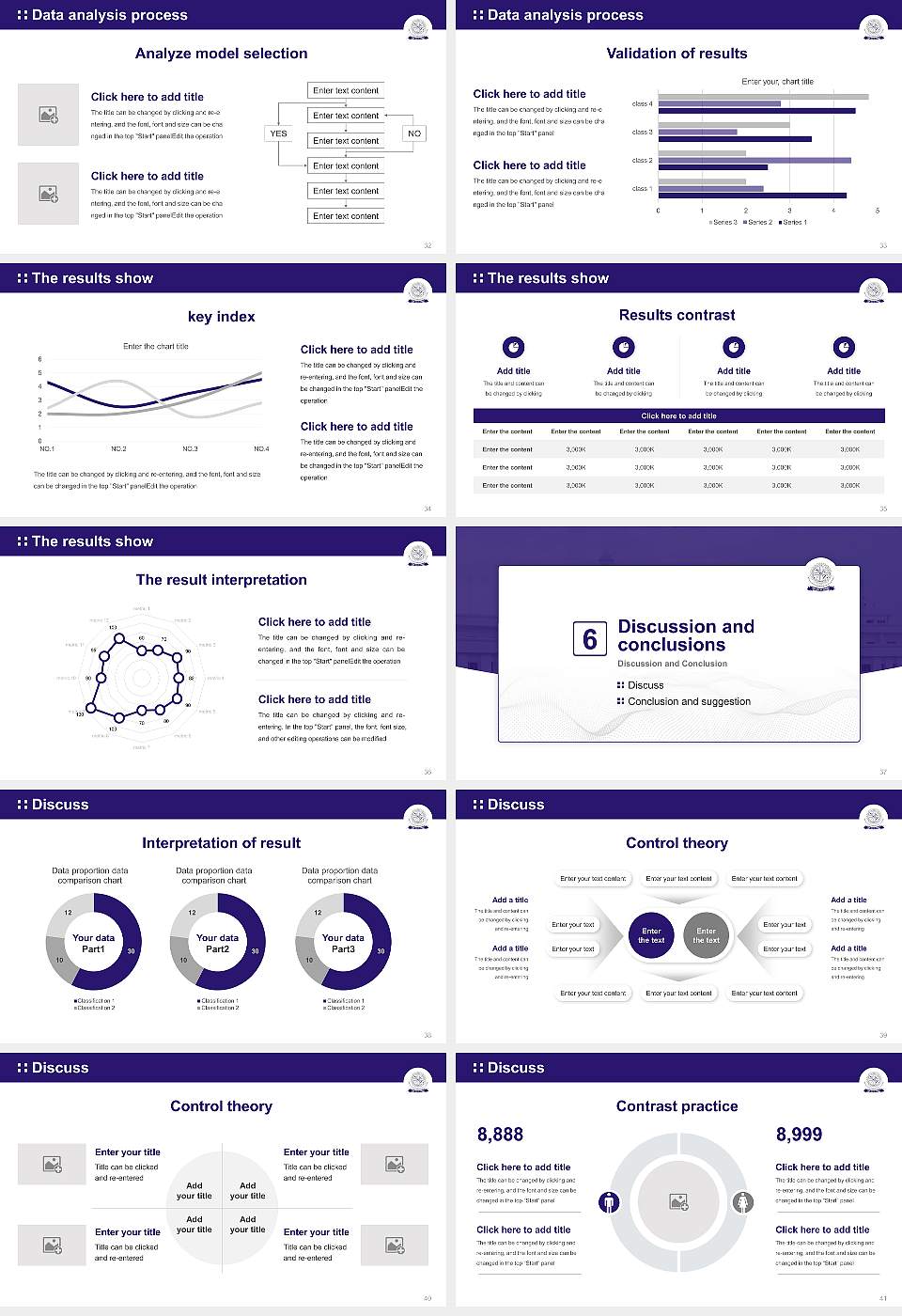 Bhagwant Global University Graduation Thesis Defense PPT Template16:9 ratio PPT effect preview image5