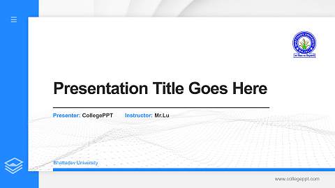 Bhattadev University Thesis Proposal/Graduation Defense PPT Template