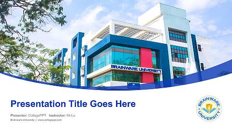 Brainware University Course/Courseware Creation PPT Template