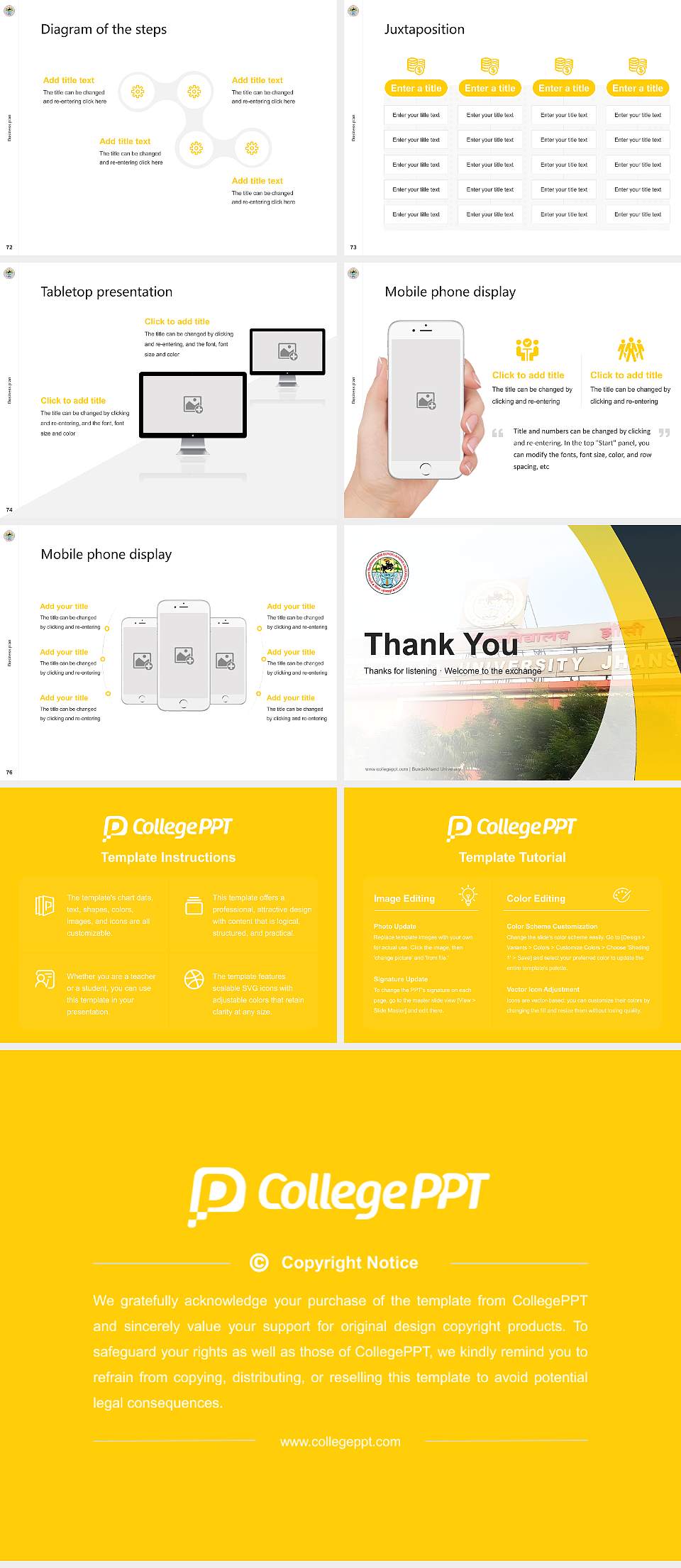 Bundelkhand University Competition/Entrepreneurship Contest PPT Template4:3 ratio PPT effect preview image9