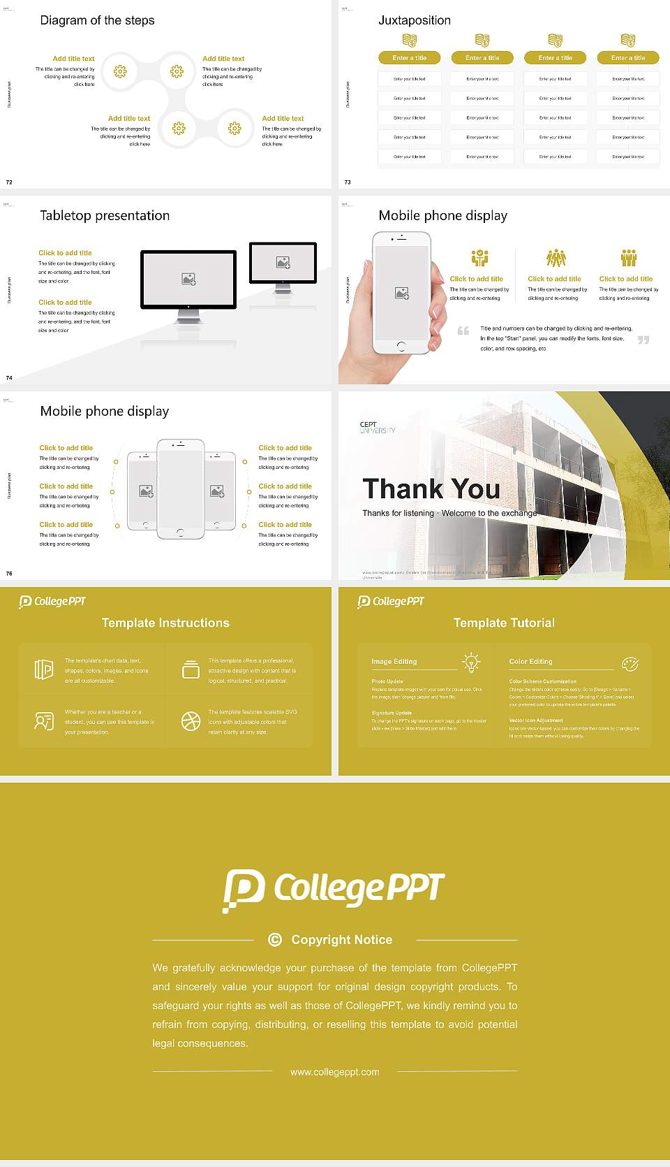 Centre for Environmental Planning and Technology University Competition/Entrepreneurship Contest PPT Template16:9 ratio PPT effect preview image9