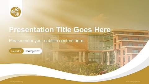 Chanakya University Lecture Sharing and Networking Event PPT Template