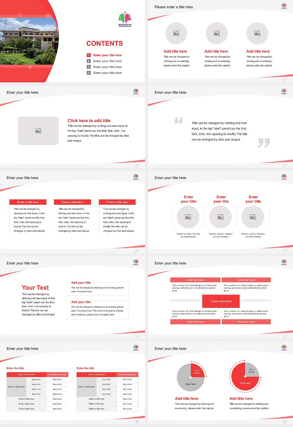 Bharti Vishwavidyalaya Course/Courseware Creation PPT Template16:9 ratio PPT effect preview image2