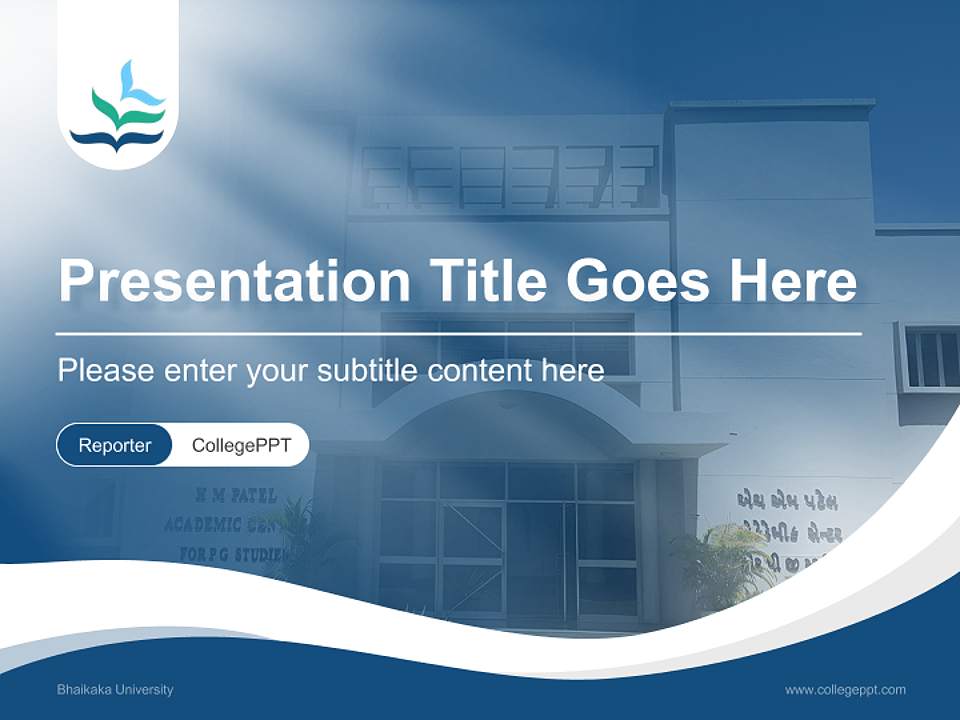 Bhaikaka University Lecture Sharing and Networking Event PPT Template4:3 ratio PPT effect preview image4