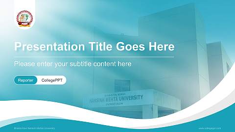 Bhakta Kavi Narsinh Mehta University Lecture Sharing and Networking Event PPT Template