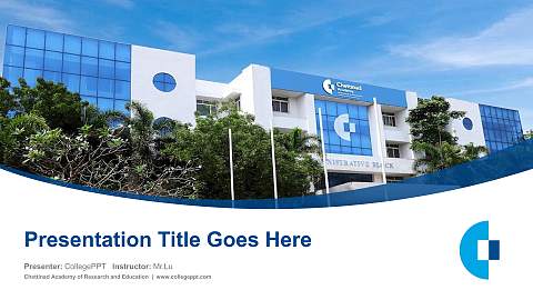 Chettinad Academy of Research and Education Course/Courseware Creation PPT Template