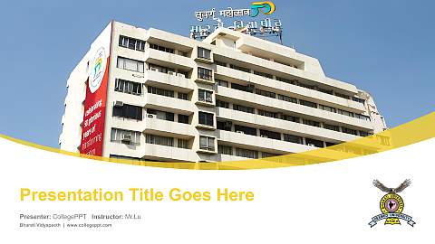 Bharati Vidyapeeth Course/Courseware Creation PPT Template