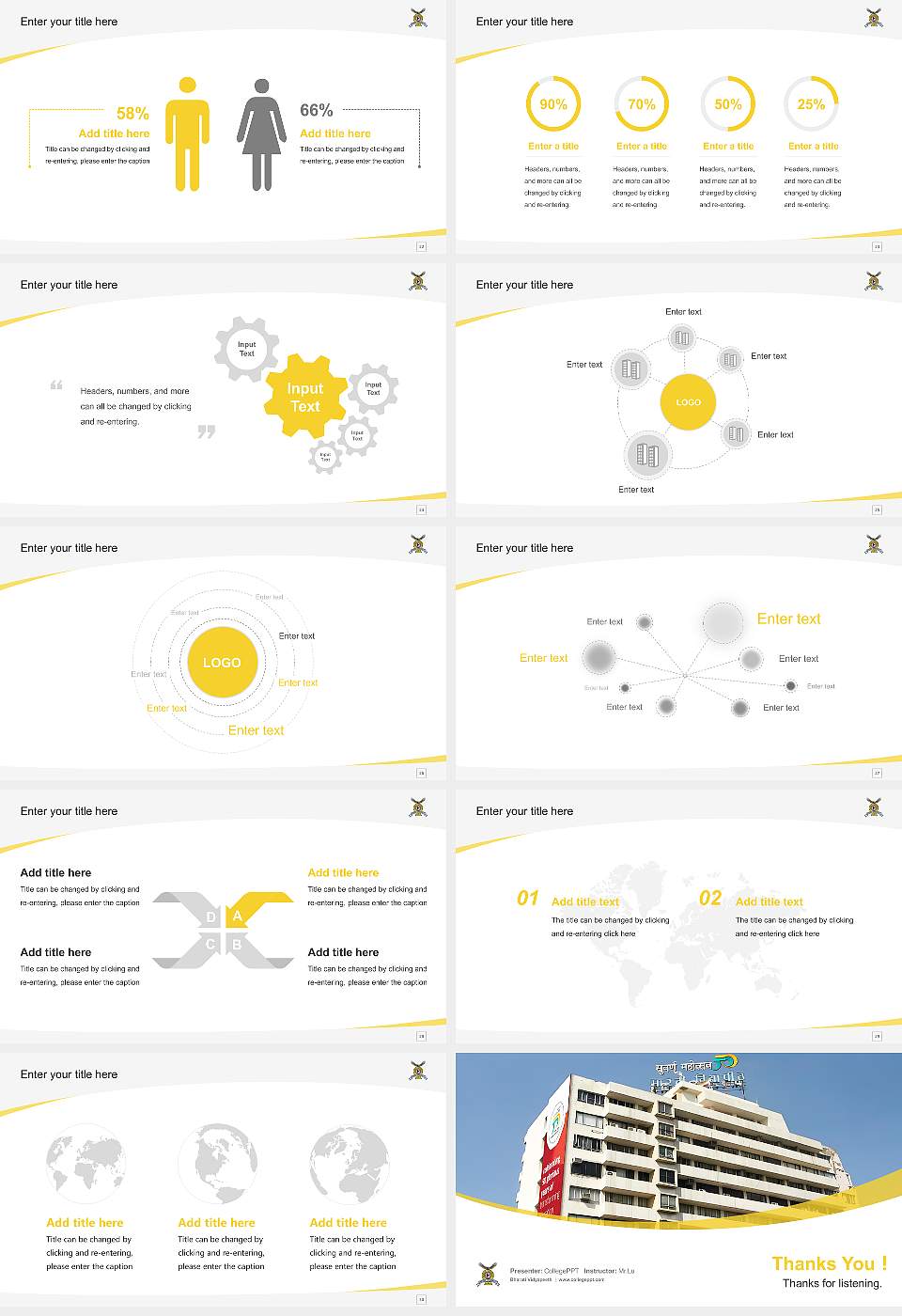 Bharati Vidyapeeth Course/Courseware Creation PPT Template16:9 ratio PPT effect preview image4