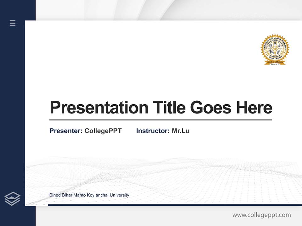 Binod Bihar Mahto Koylanchal University Thesis Proposal/Graduation Defense PPT Template4:3 ratio PPT effect preview image5